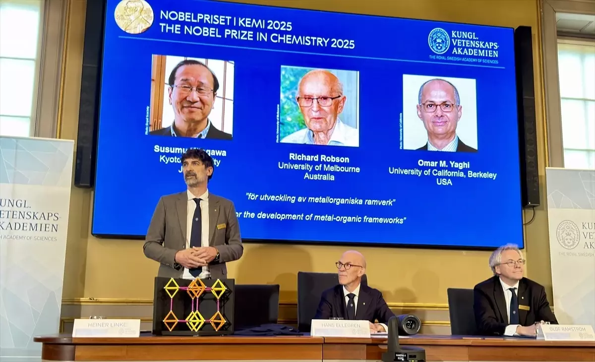 2025 Nobel Kimya Ödülü Sahipleri Açıklandı
