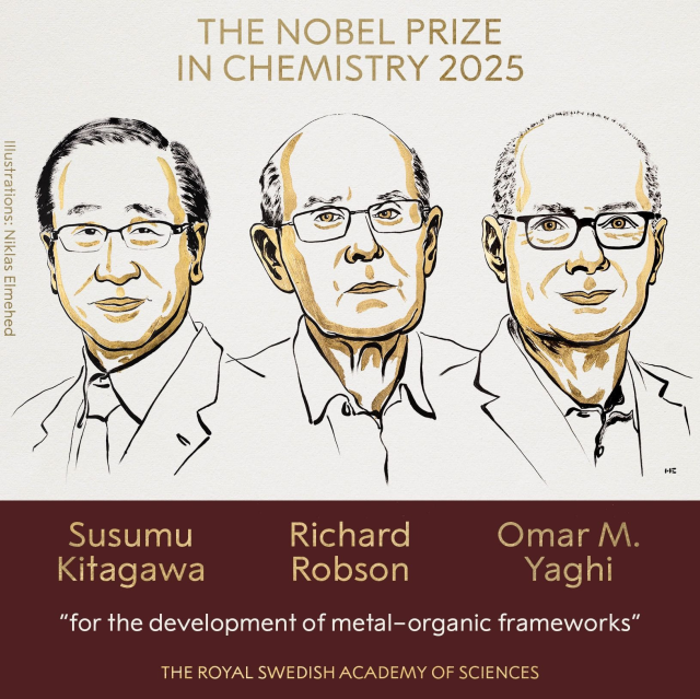 2025 Nobel Kimya Ödülü sahiplerini buldu