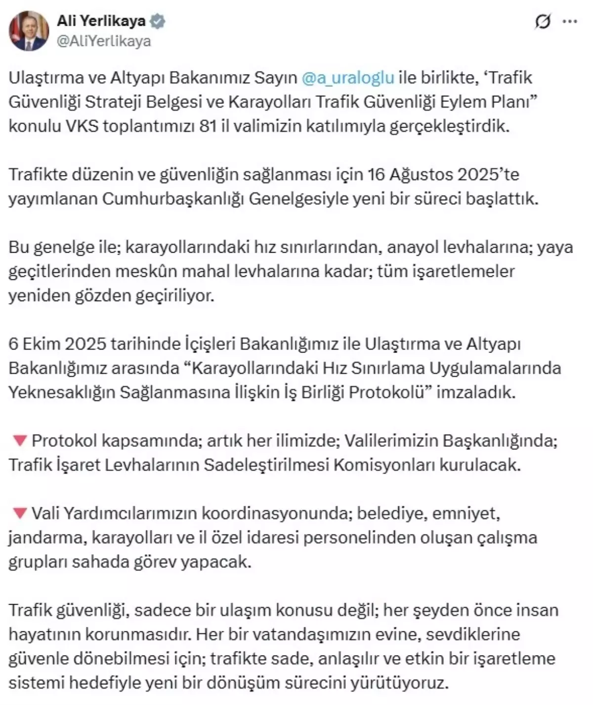 Yeni Trafik Güvenliği Dönüşümü Başlıyor