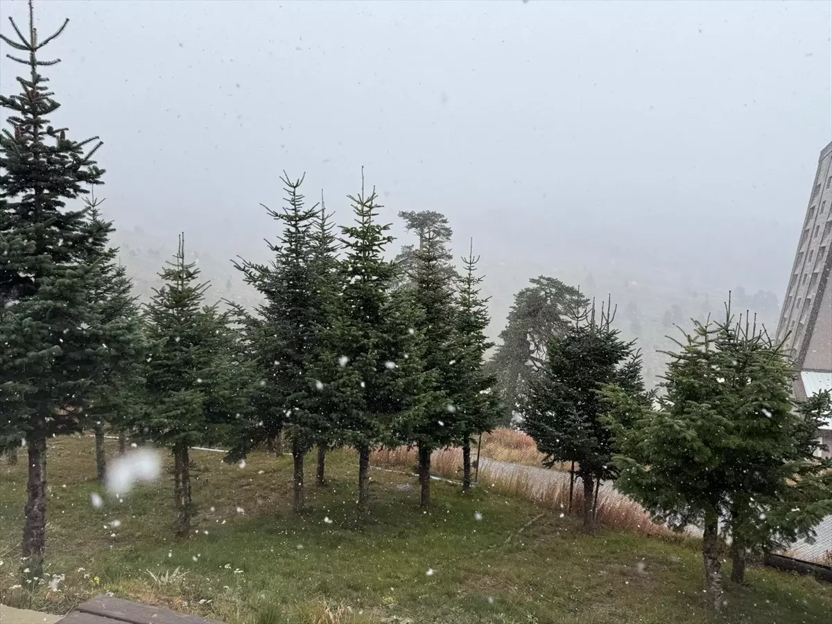 Bolu\'da Kar Yağışı Başladı