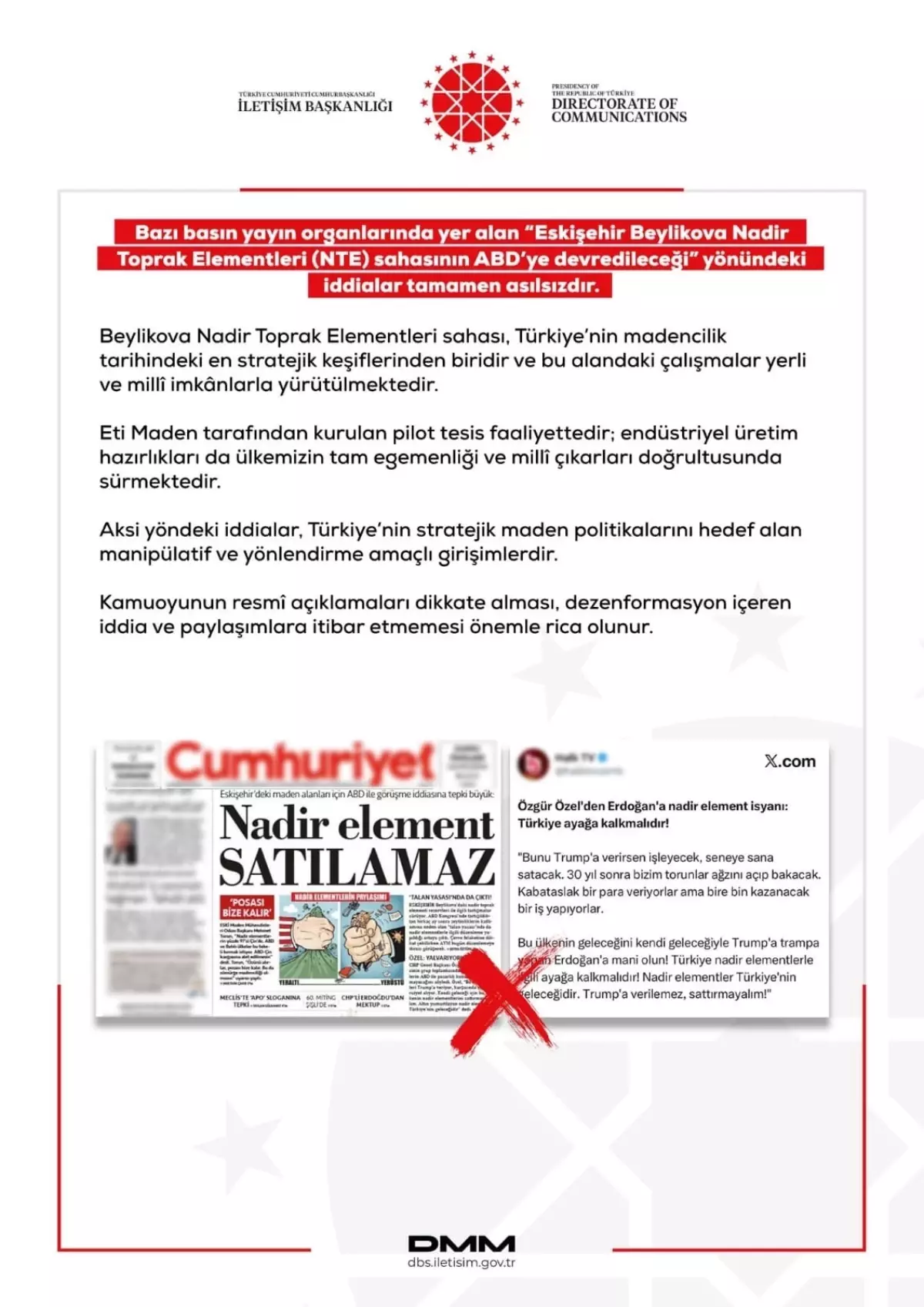 Beylikova Nadir Toprak İddiaları Yalanlandı