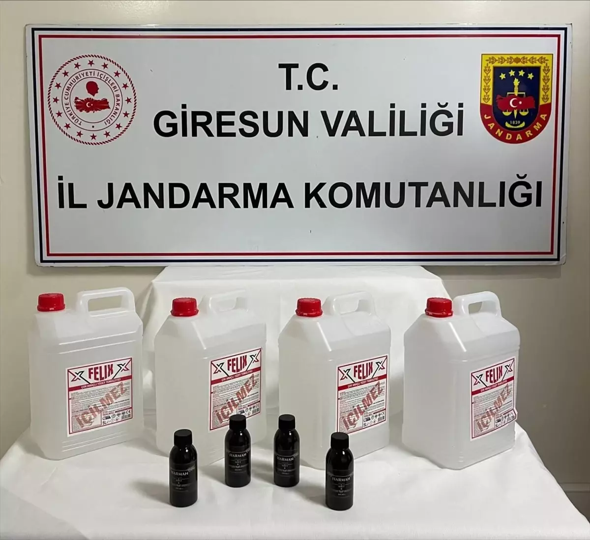 Giresun\'da Kaçak Alkol Operasyonu