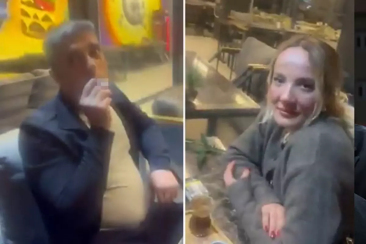 Görüntü Türkiye\'den: Kocasını kafede başka bir kadınla otururken yakaladı