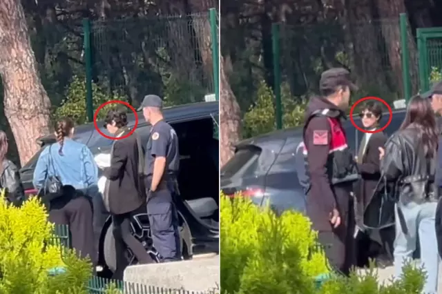 İfadeye götürülen Birce Akalay'dan ilk görüntü
