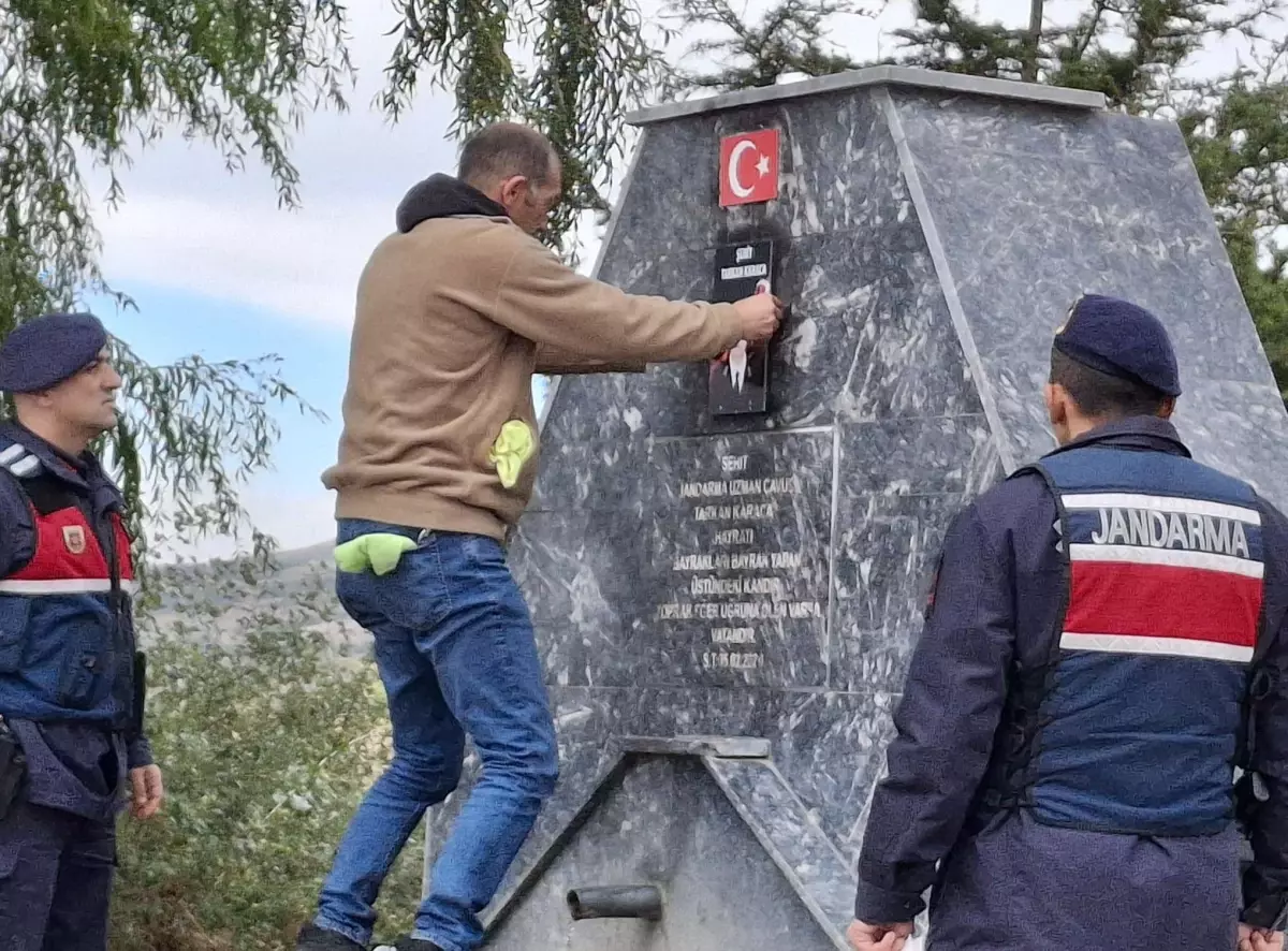 Şehidin hatırası ikinci kez hedef alındı