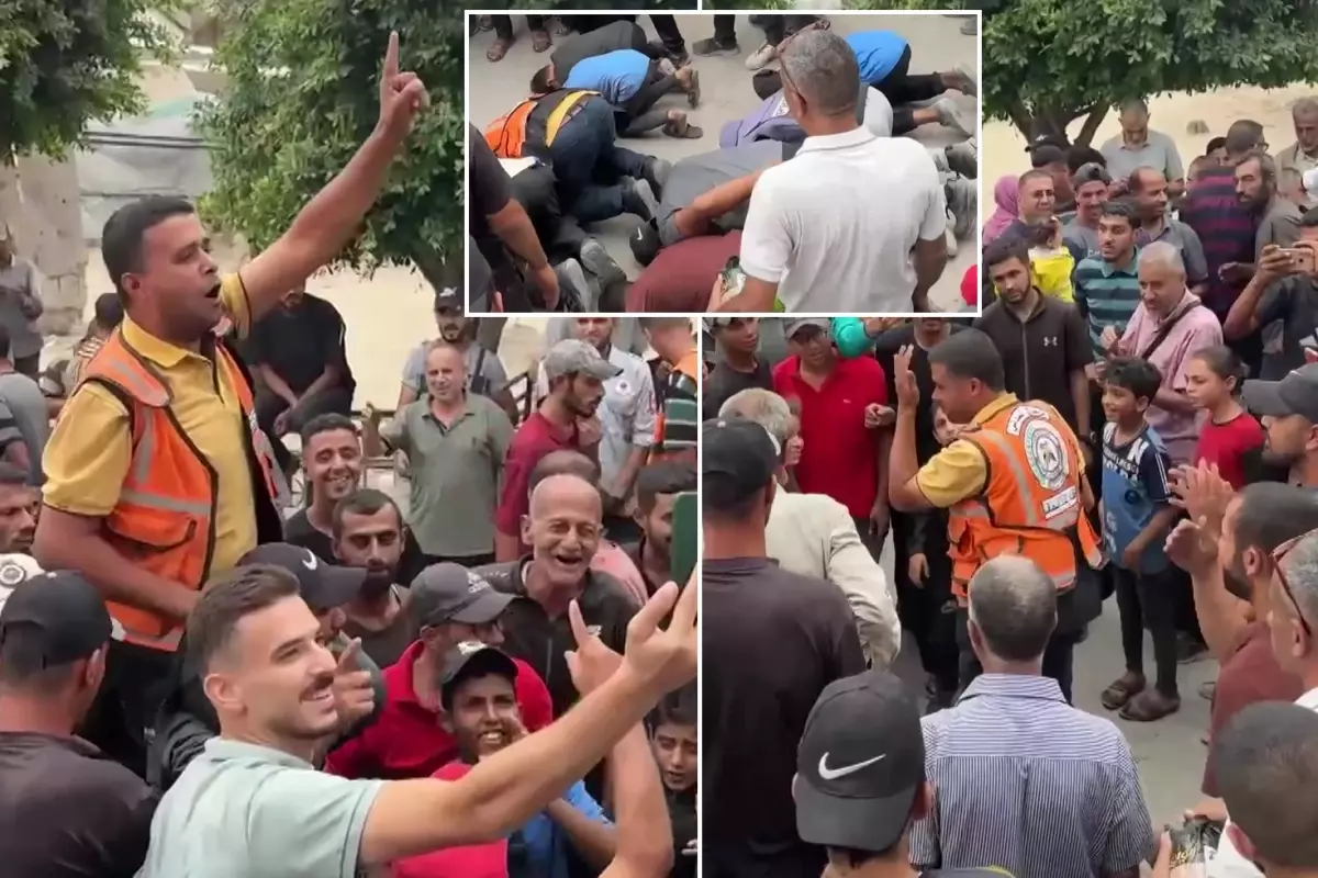 Ateşkes haberini alan Filistinliler şükür secdesi yaptı