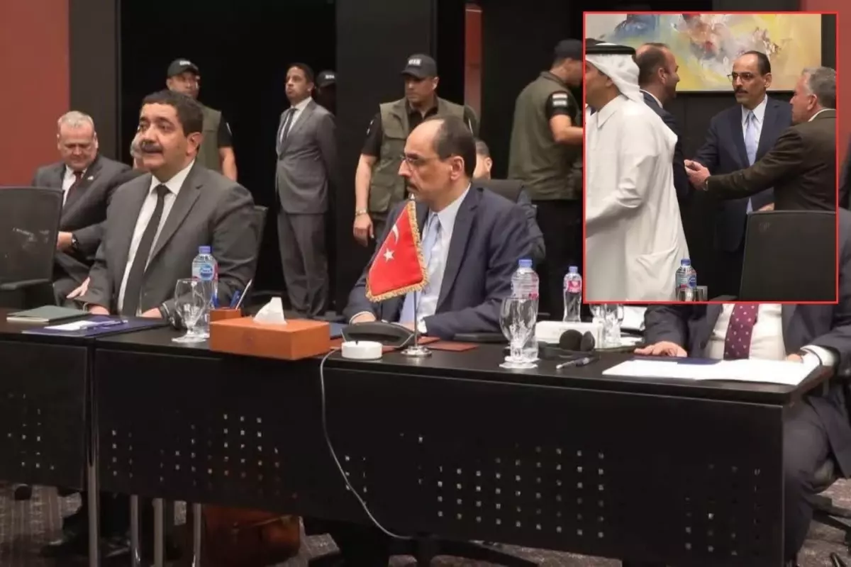 İbrahim Kalın masada! Mısır\'daki müzakerelerden dikkat çeken görüntüler