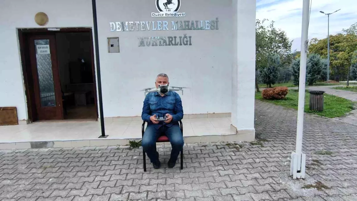Dronlu Muhtar, Mahallesine Teknoloji ile Hizmet Ediyor