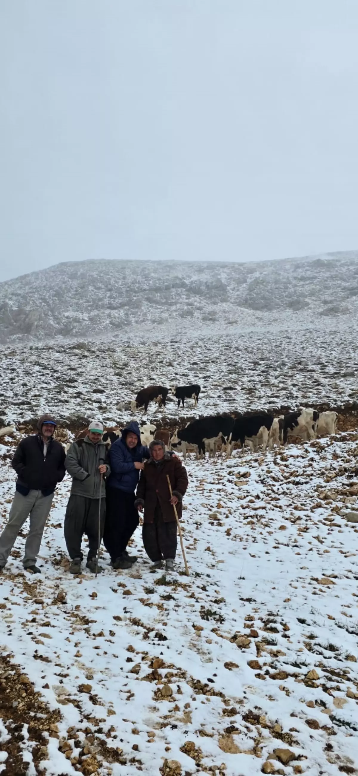 Feke\'de Kar Yağışı, Yaylada Mahsur Kalanı Kurtarıldı