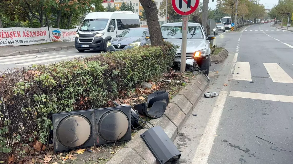 Alkollü Sürücü Kaza Yaptı