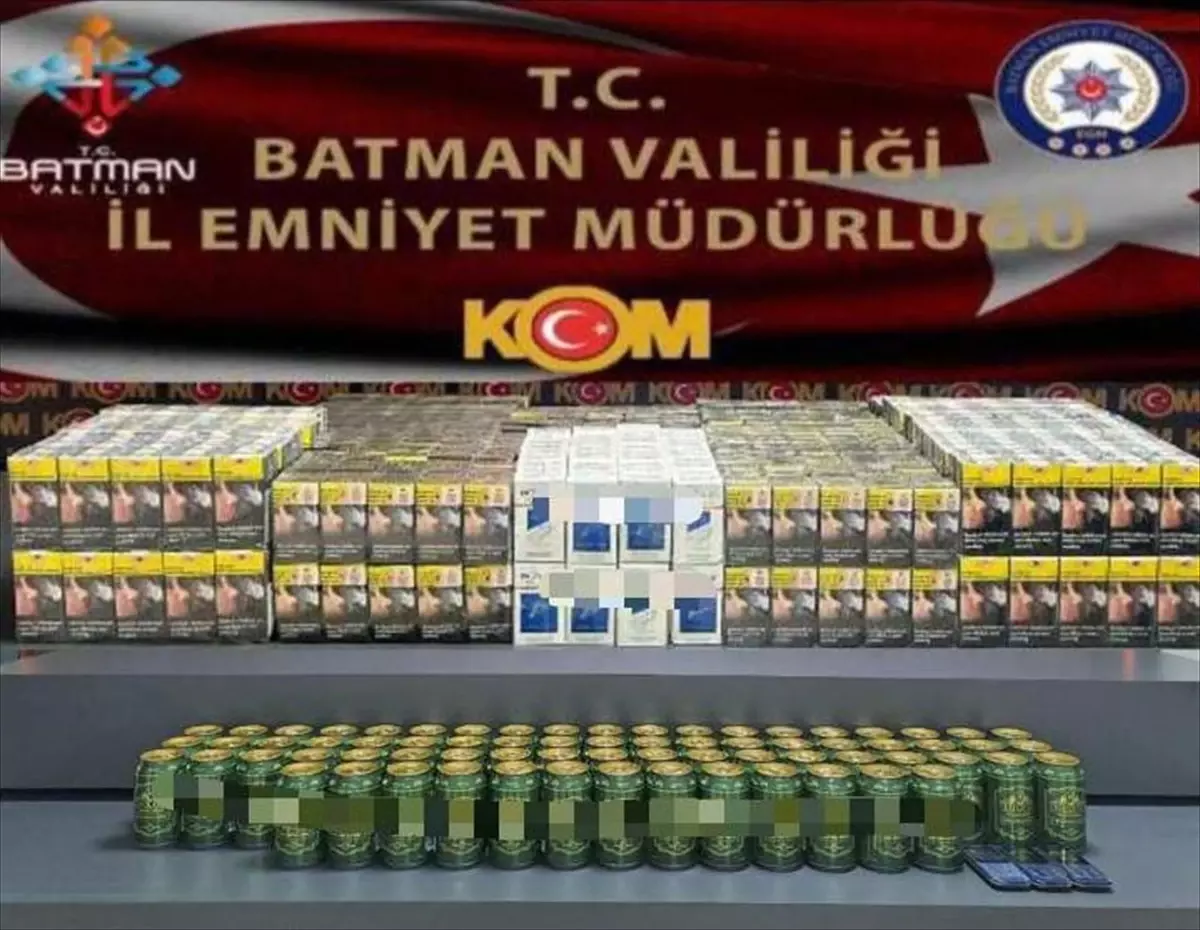Batman\'da Kaçakçılık Operasyonu