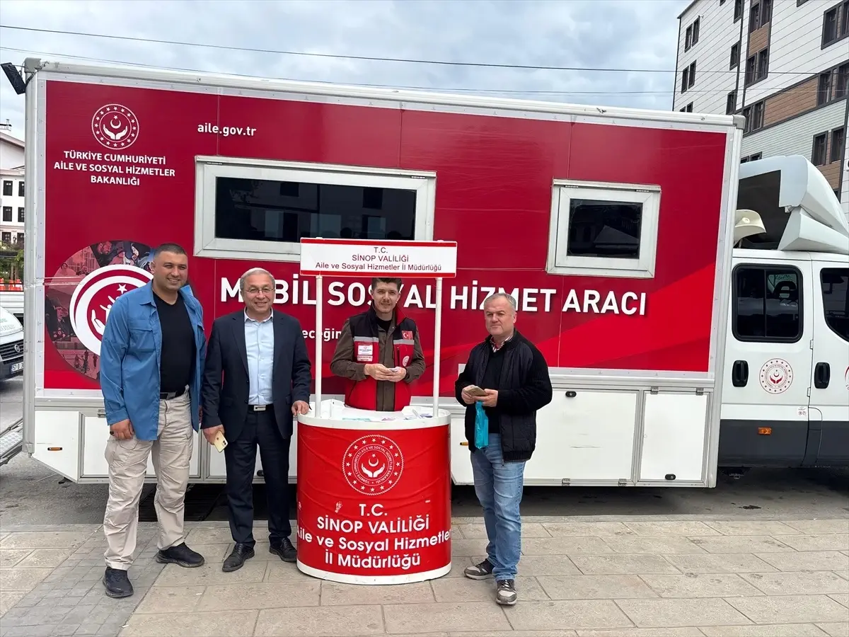 Mobil Sosyal Hizmet Merkezi Boyabat\'ta