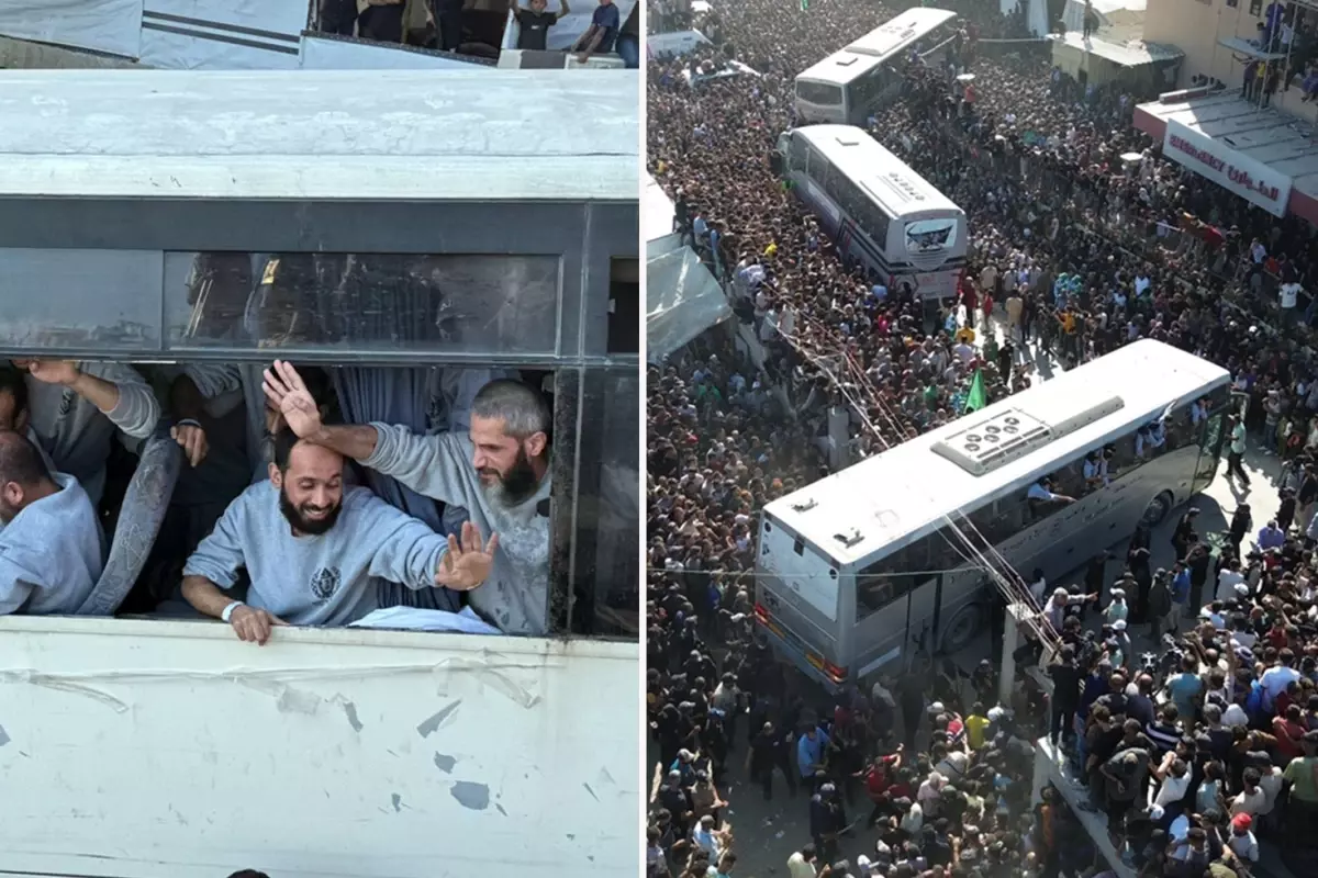 İsrail\'in serbest bıraktığı Filistinli esirler Gazze\'de