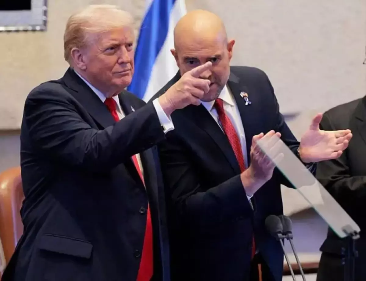 İsrail parlamentosuna hitap eden Trump, isim vermeden Cumhurbaşkanı Erdoğan\'ı övdü