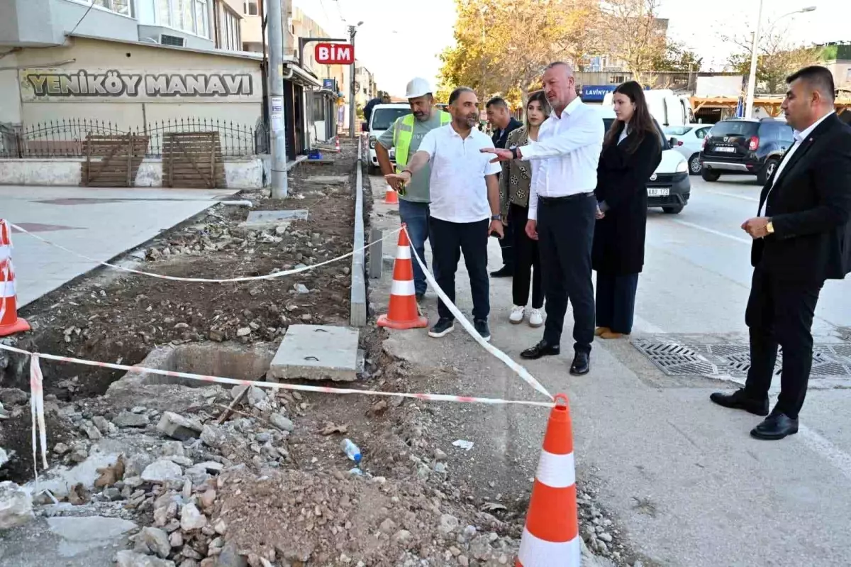 Yeniköy\'de Kaldırım ve Yol Yenileme Çalışmaları Tamamlanıyor