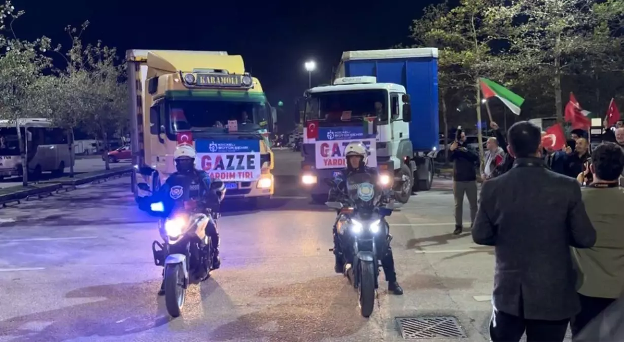 Kocaeli’den Gazze’ye İlk İnsani Yardım Tırları Uğurlandı