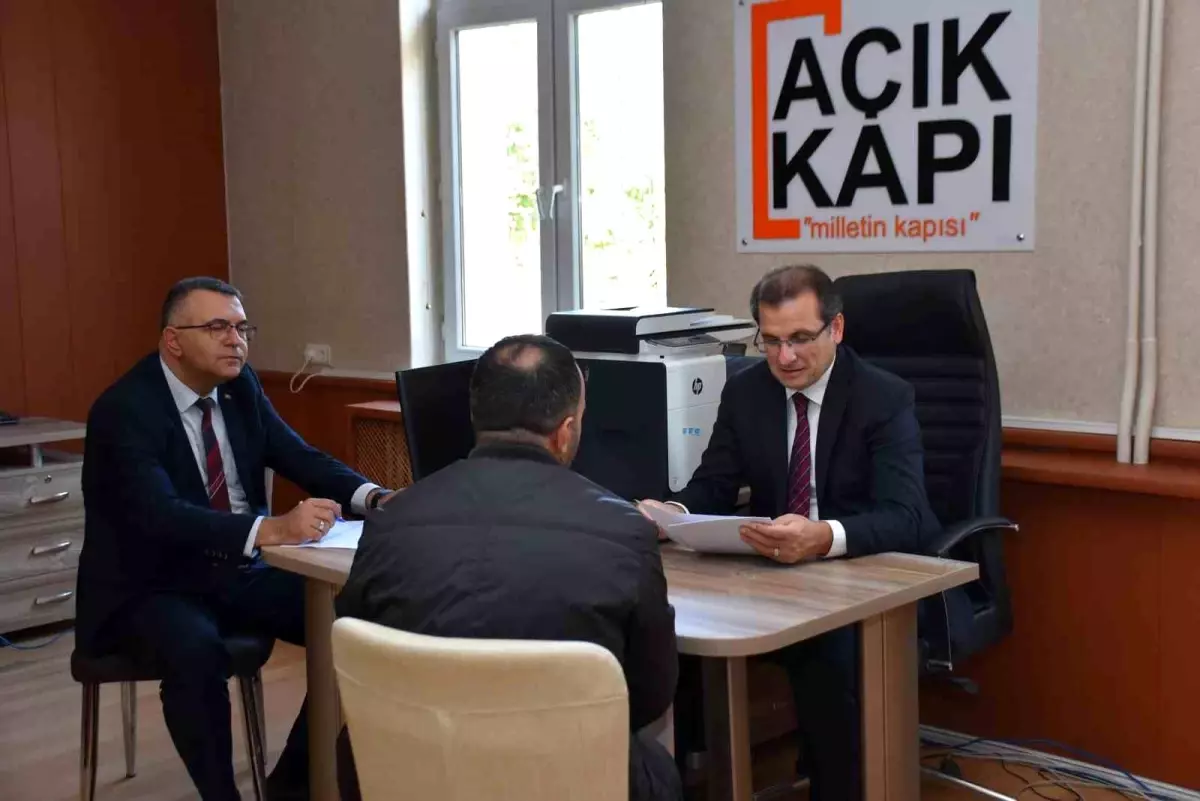 Kaymakam Güldoğan\'dan Açık Kapı Buluşması