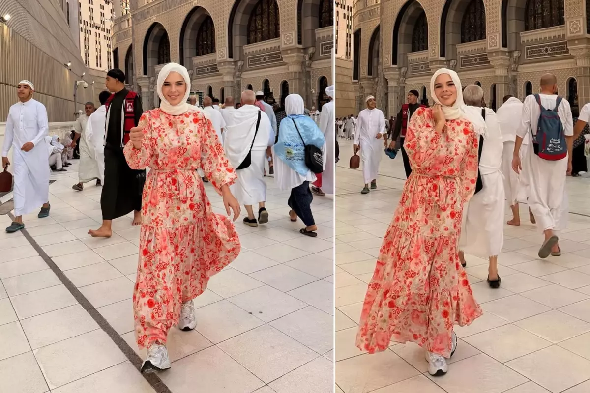 Sihirli Annem\'in yıldızı Damla Ersubaşı Umre ziyaretinde
