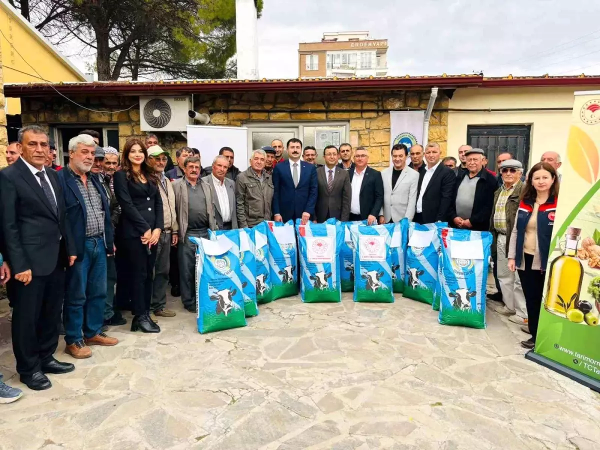 Ayvacık\'ta Organik Kırmızı Et Üreticilerine Ücretsiz Tohum Desteği