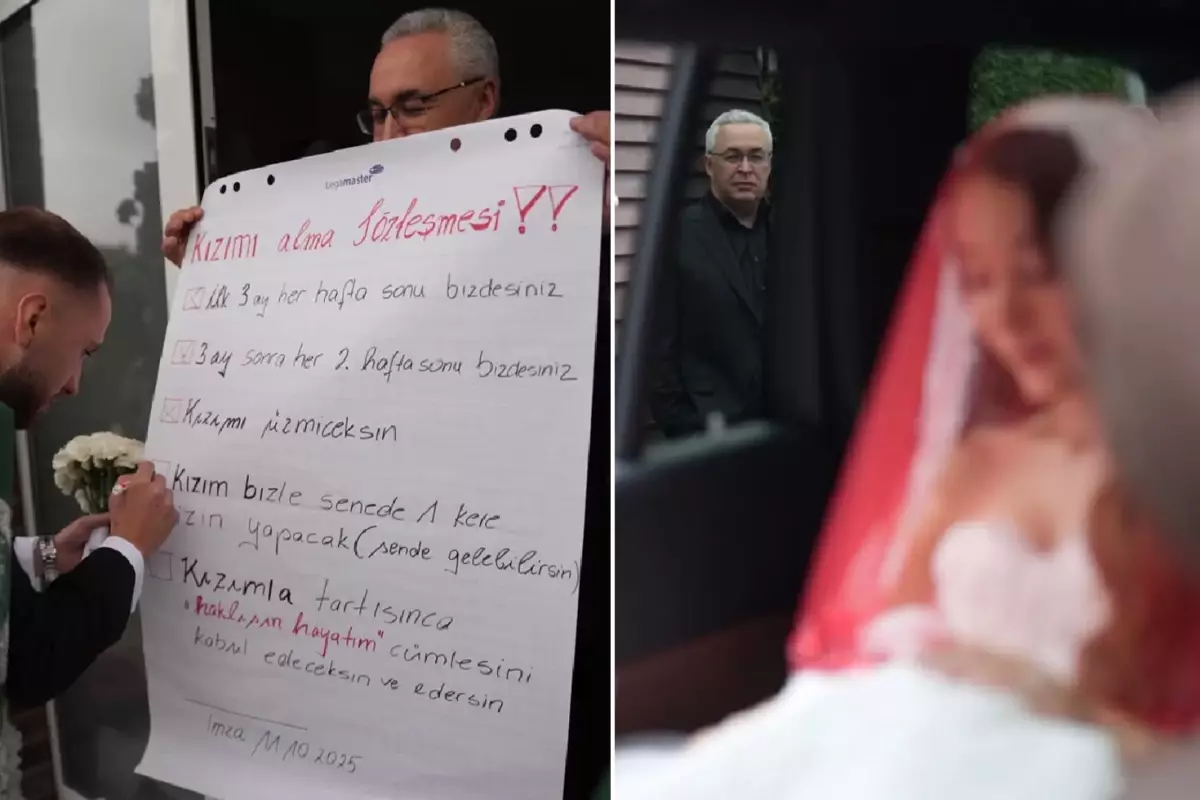 Bir babanın, damadı için hazırladığı "kızımı alma sözleşmesi" viral oldu