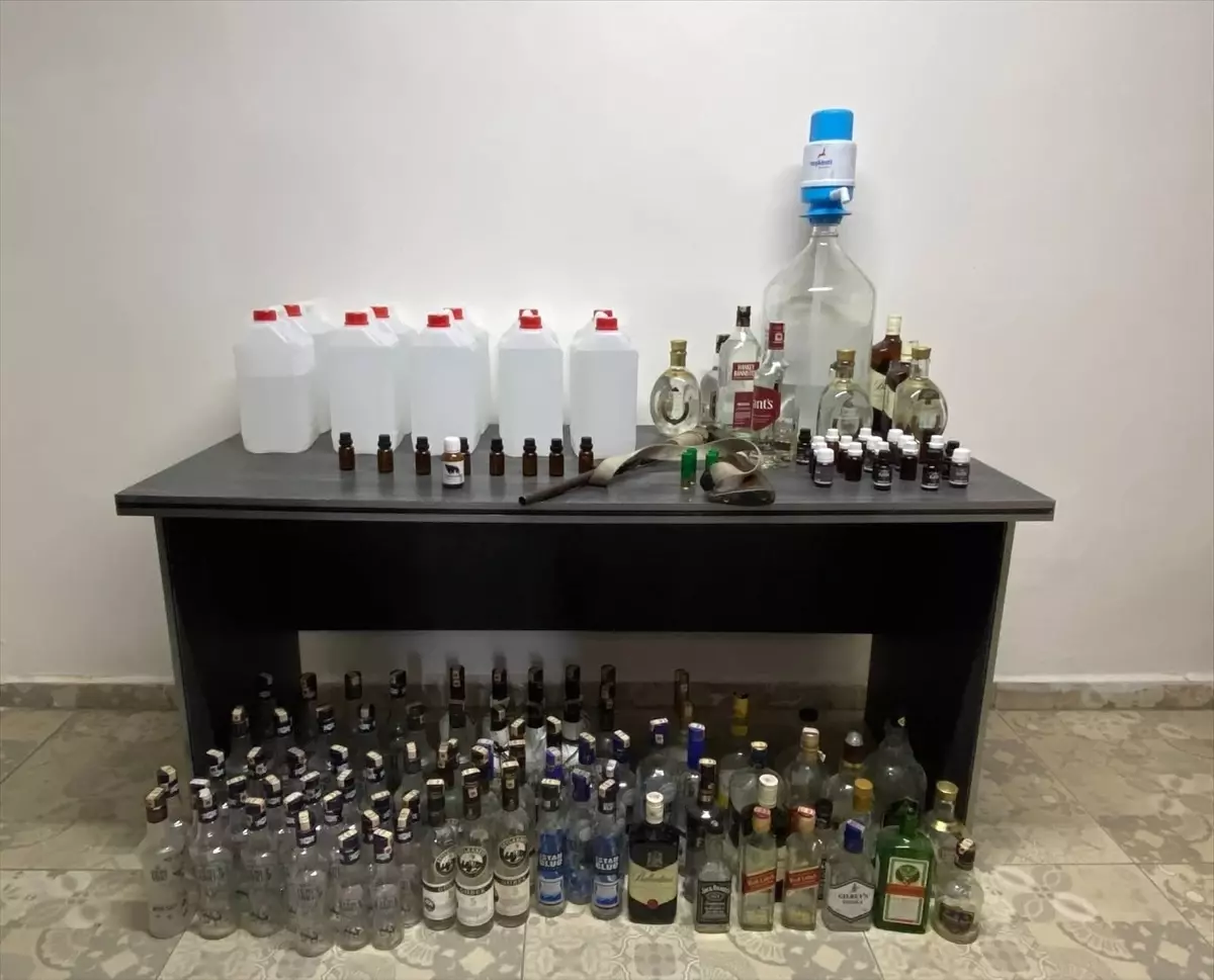 Bolu\'da Kaçak Alkol Operasyonu