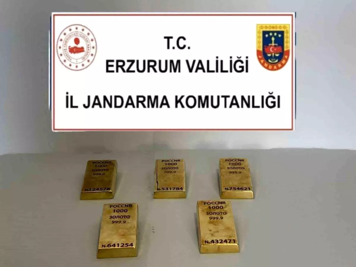 Erzurum\'da Kaçak Altın Operasyonu