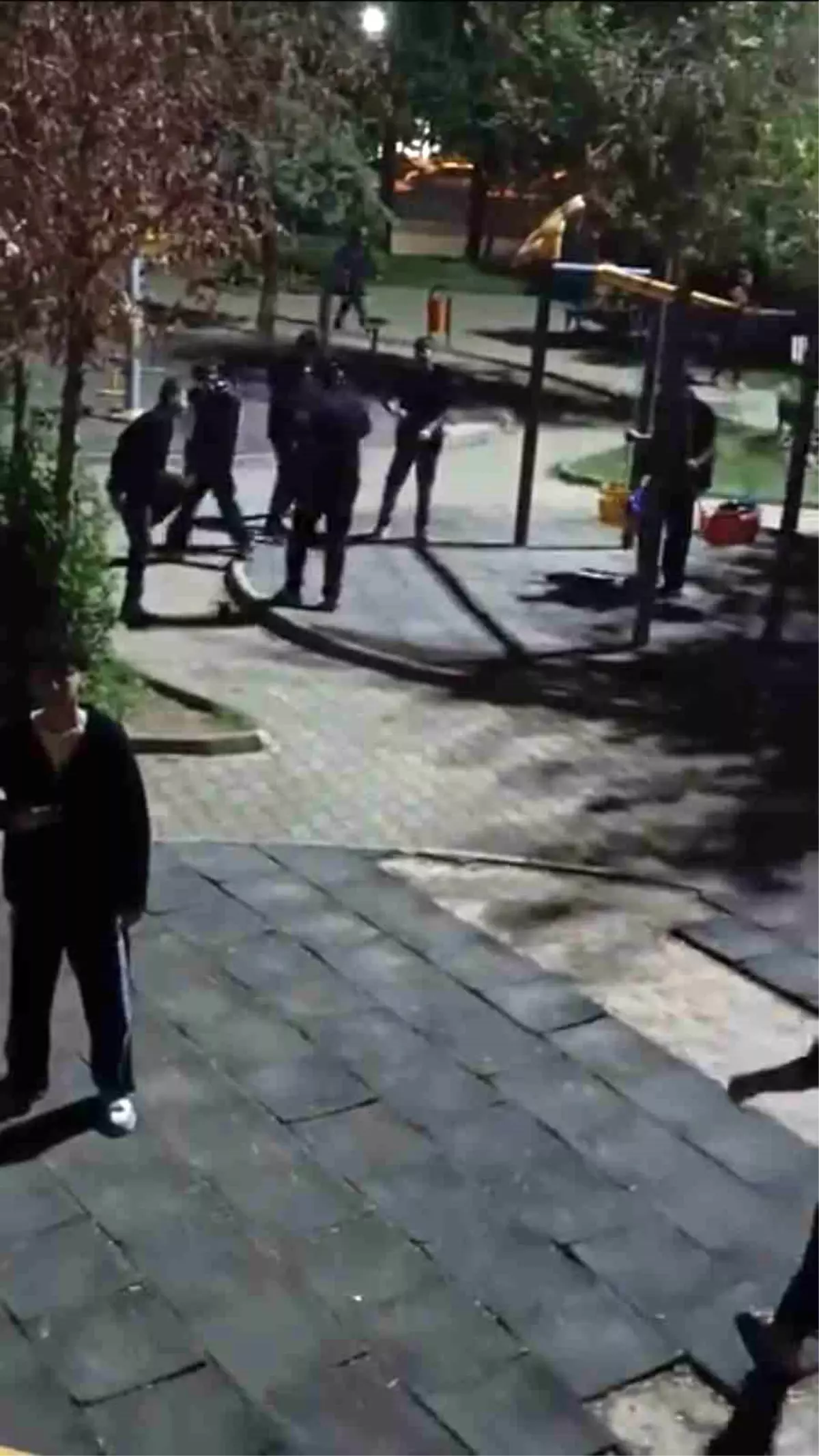 Kızıltepe Parkında Gençlerin Vandalizmi