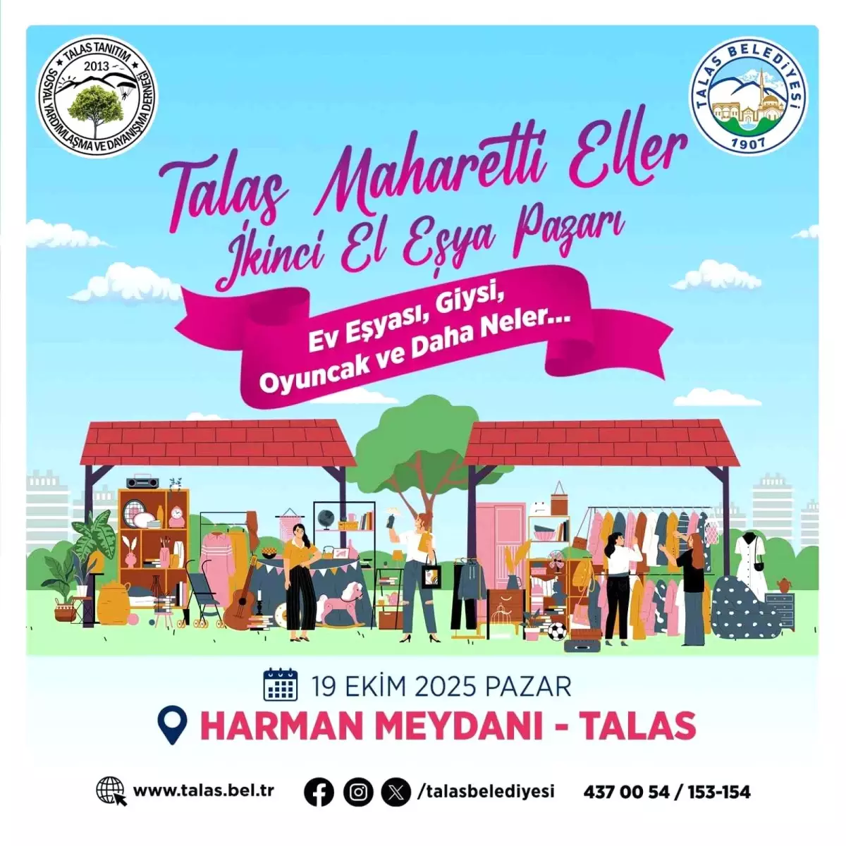 Talas\'ta İkinci El Eşya Pazarı Dönemi Başlıyor