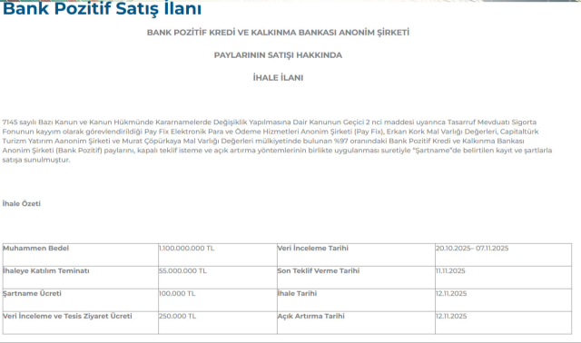 23 yıllık dev banka satışa çıkarıldı