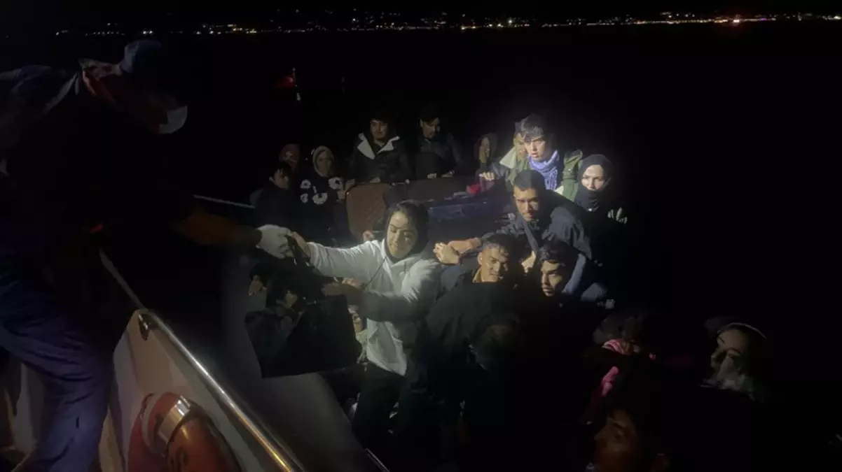 Bodrum\'da 43 Kaçak Göçmen ve 1 Organizatör Yakalandı