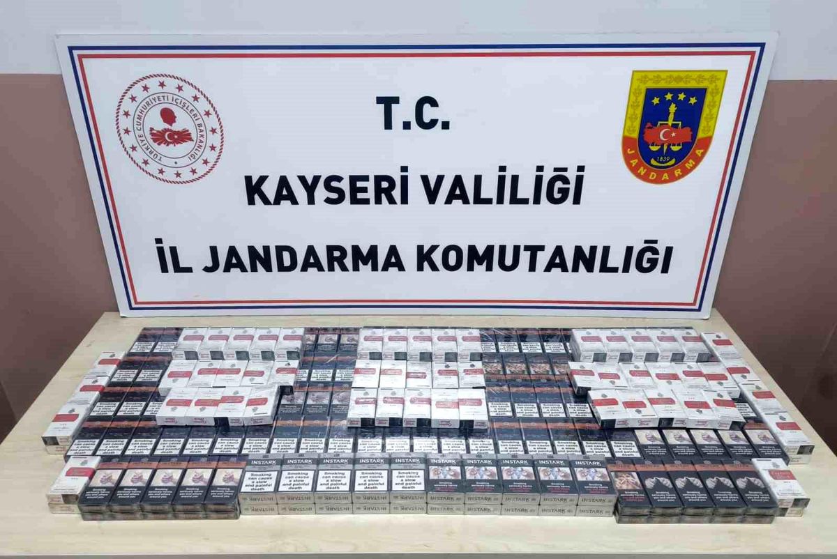 Kayseri\'de 320 Paket Kaçak Sigara Ele Geçirildi