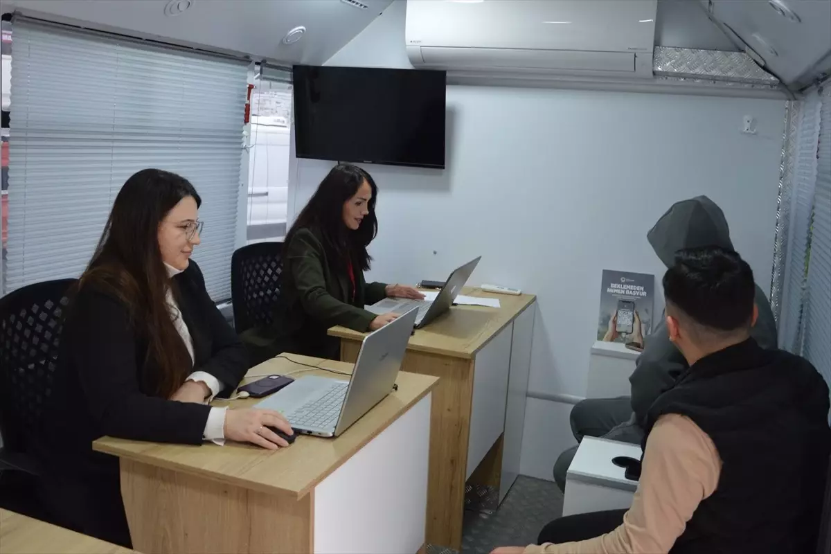 Mobil İstihdam Merkezi Havza\'da Hizmete Girdi