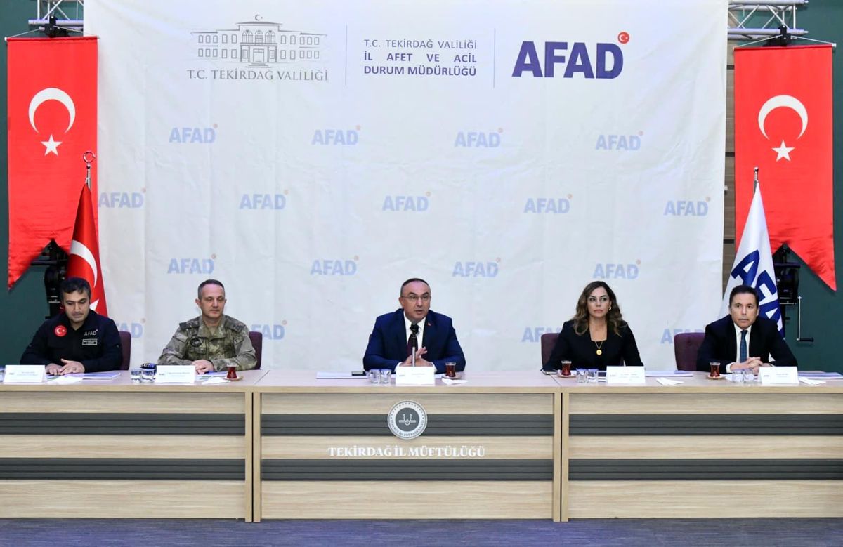 Tekirdağ\'da Uluslararası Afet Tatbikatı İçin Hazırlık Toplantısı
