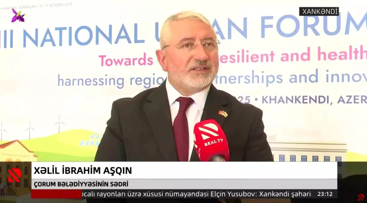 Çorum Belediye Başkanı Aşgın, Azerbaycan\'da Şehircilik Forumu\'na Katıldı