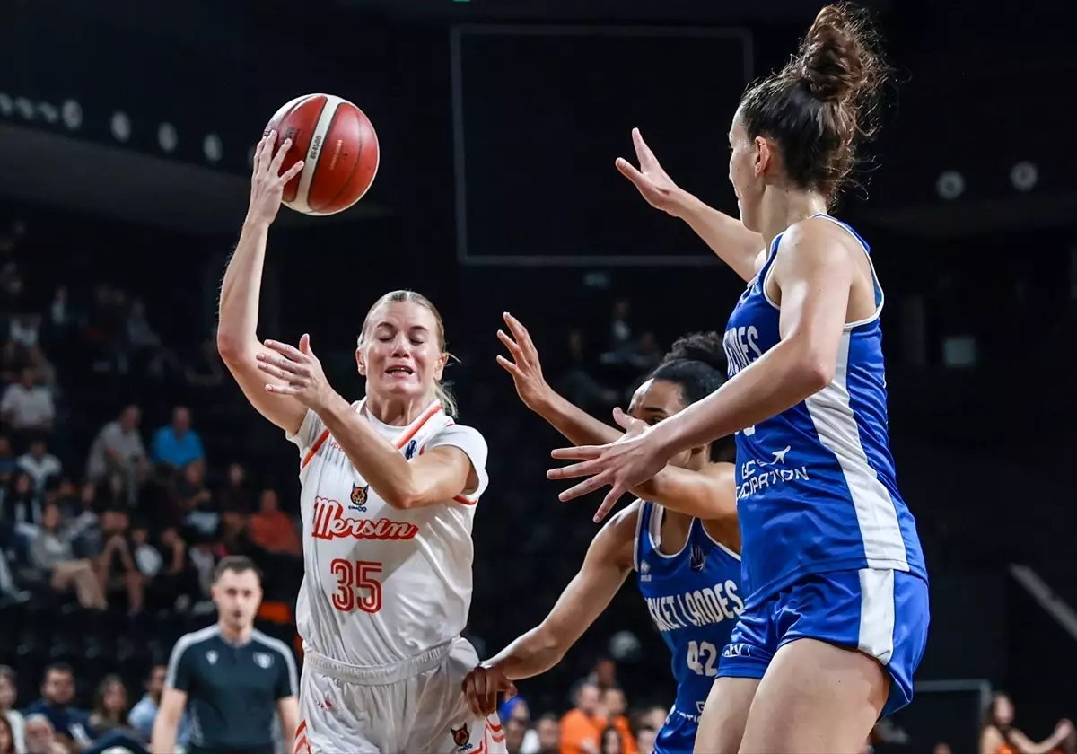 ÇİMSA ÇBK Mersin, Basket Landes\'e Yenildi