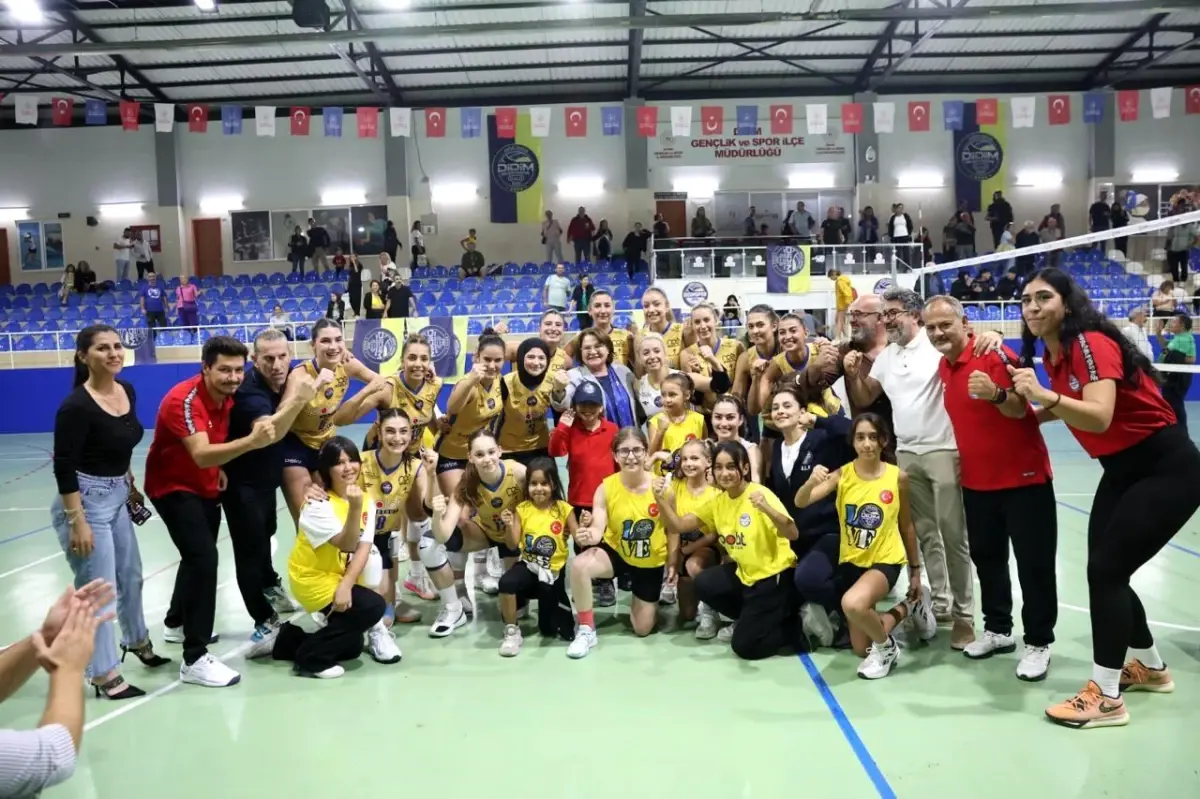 Didim Belediyespor Kadın Voleybol Takımı, Zorlu Mücadelede Galip Geldi