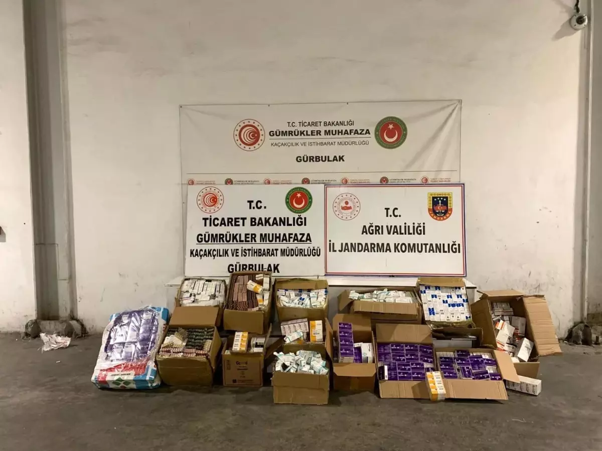 Gürbulak\'ta Kaçak İlaç Operasyonu