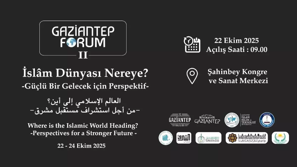 Gaziantep Forum II, İslam Dünyası\'nın Geleceğini Tartışacak