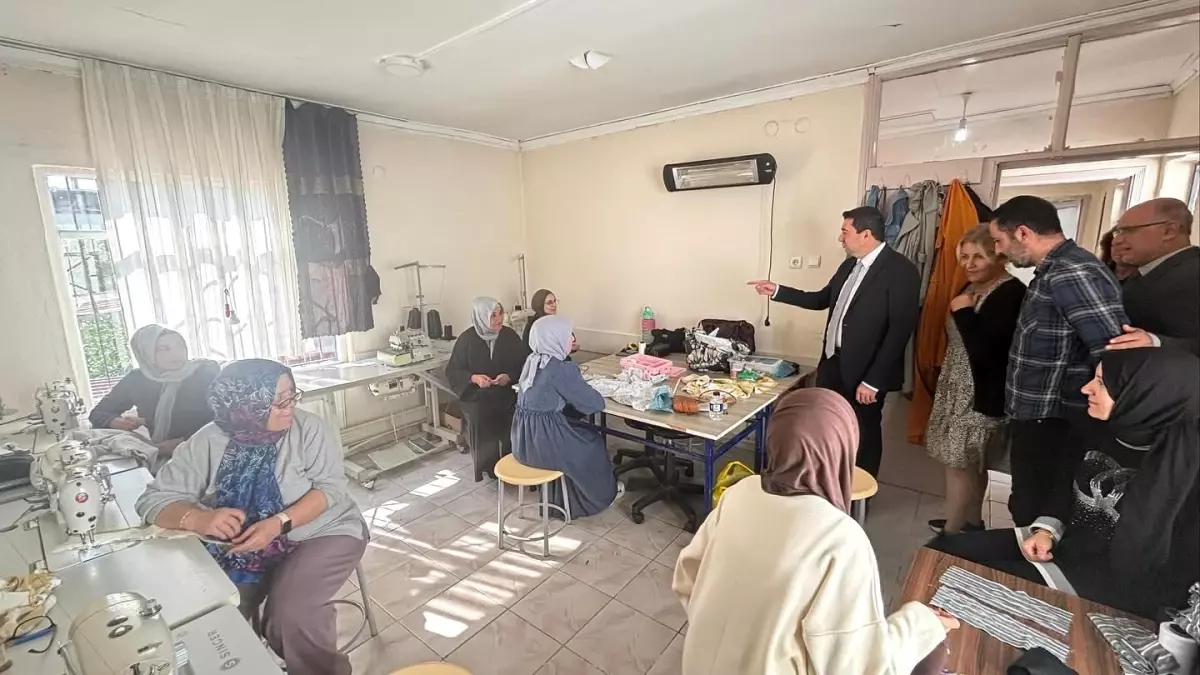 Kaymakam Evlice, Halk Eğitimi Merkezini Ziyaret Etti
