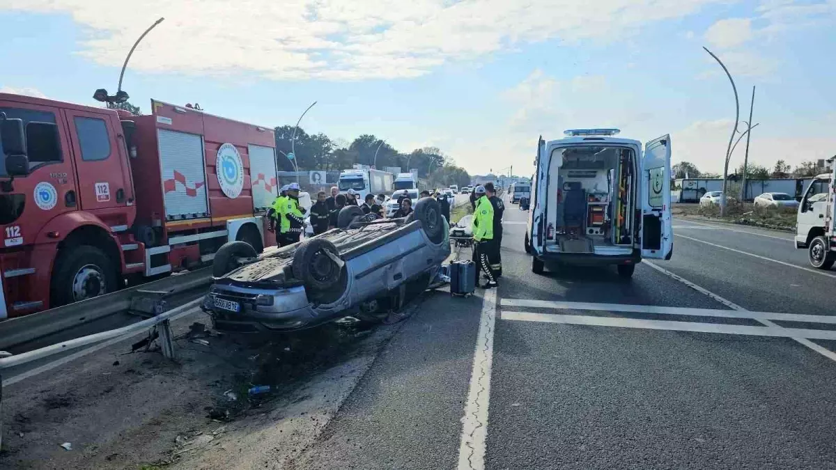 Çerkezköy\'de Trafik Kazası: Sürücü Yaralı