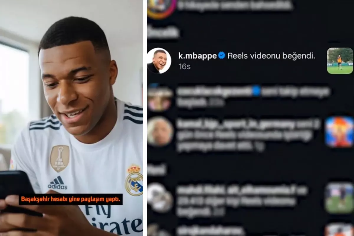 Mbappe beğeni yapmıştı! RAMS Başakşehir\'den yapay zeka destekli sürpriz paylaşım