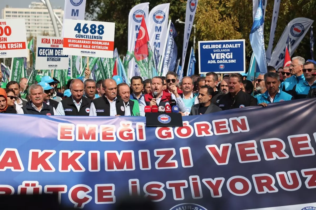 Memur-Sen, Bütçe Taleplerini TBMM Önünde Duyurdu