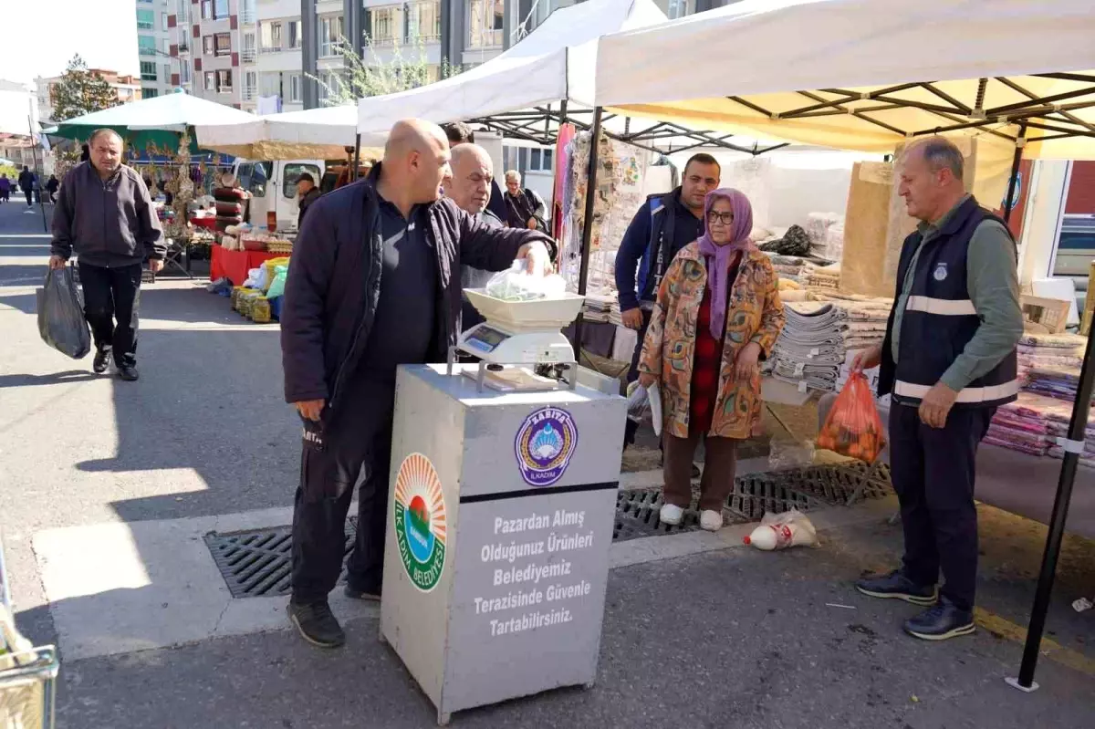 Samsun\'da Semt Pazarlarına Belediye Tartısı Uygulaması Başlatıldı