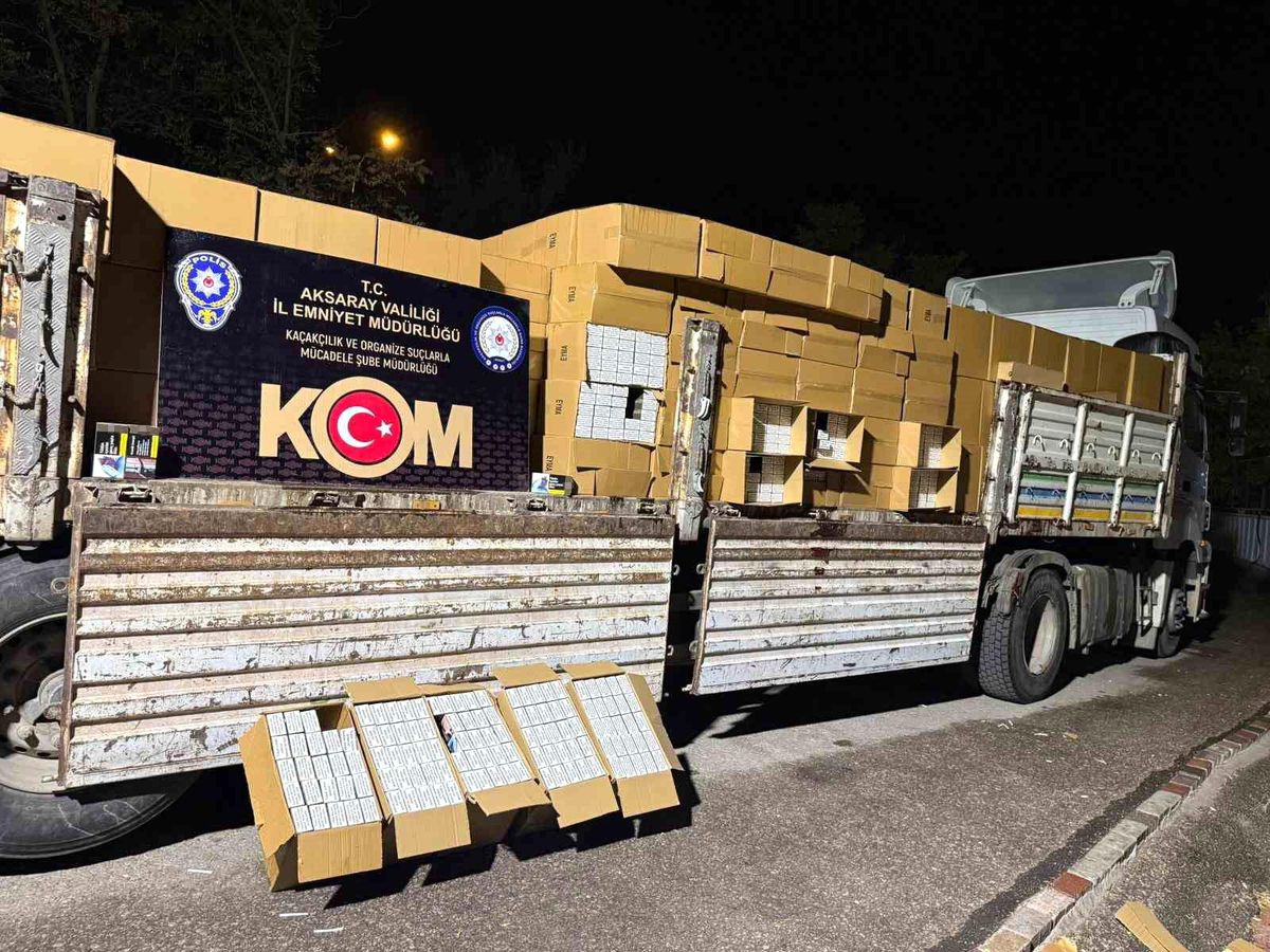 Aksaray\'da Kaçak Sigara Operasyonu