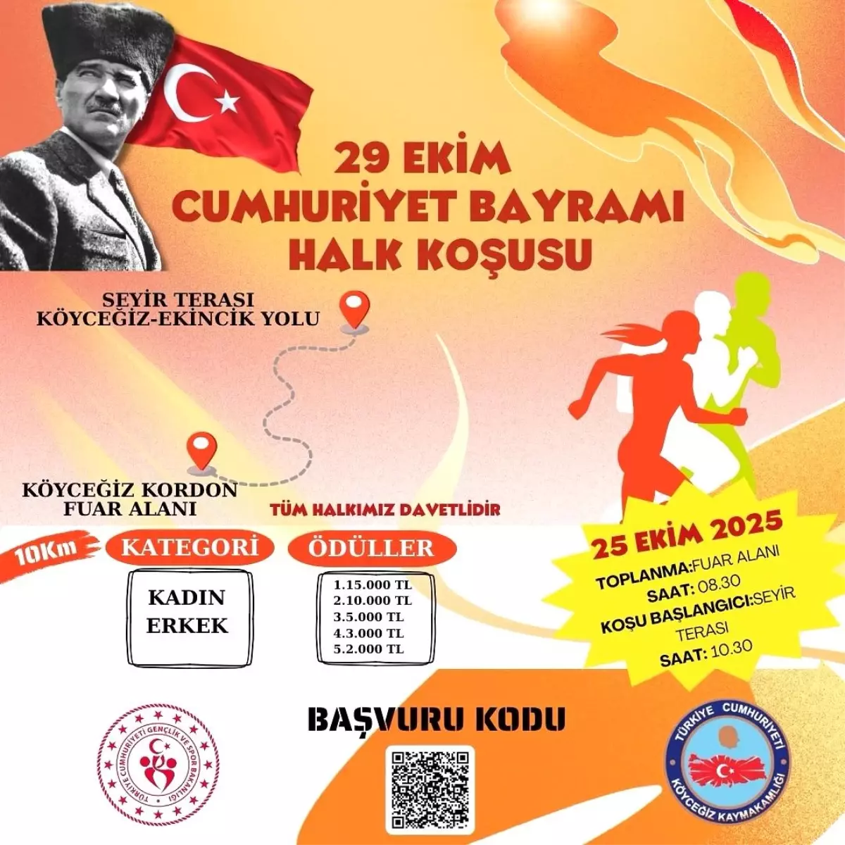 Köyceğiz\'de 29 Ekim Halk Koşusu Düzenlenecek