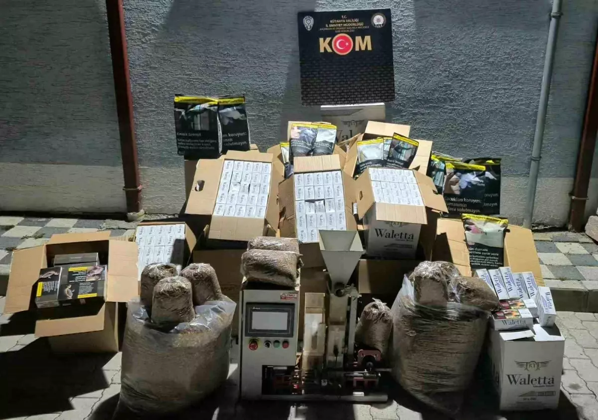 Kütahya\'da Kaçak Tütün Operasyonu