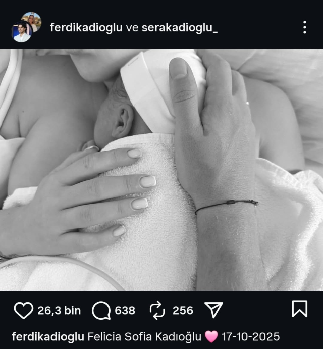 Milli futbolcu Ferdi Kadıoğlu, baba oldu