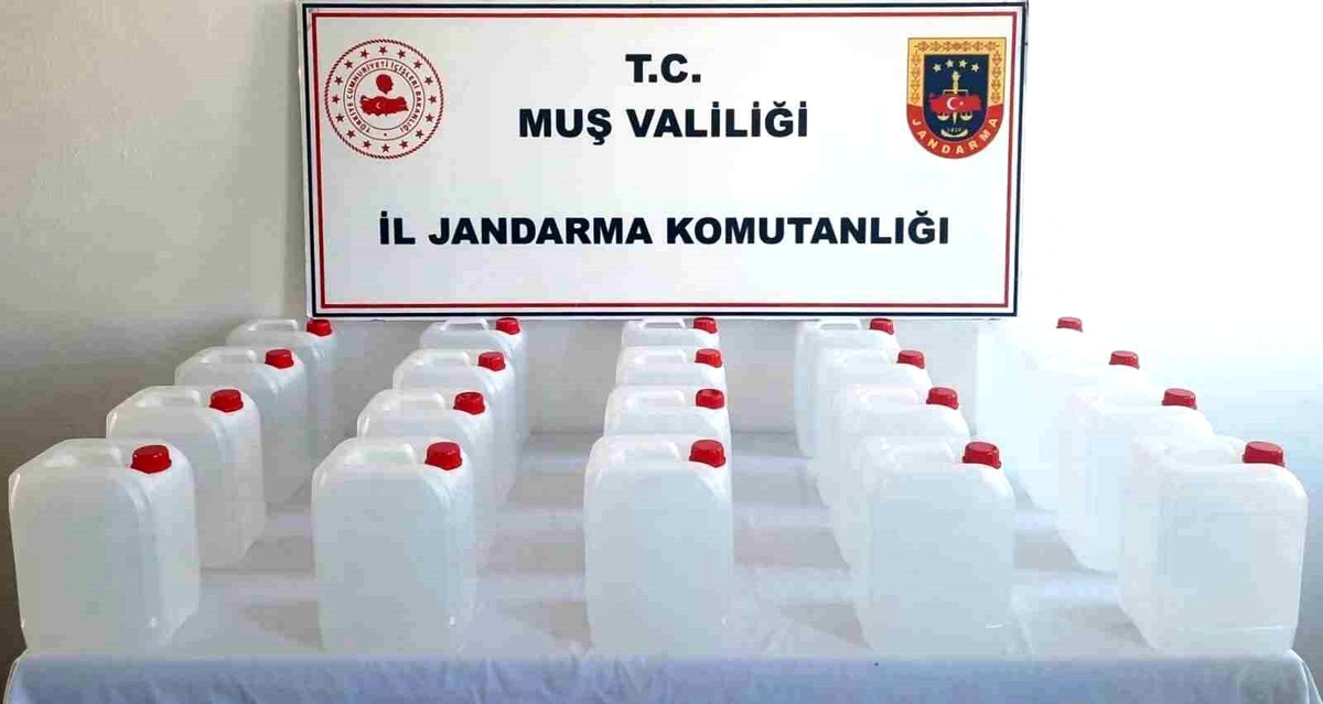 Muş\'ta 100 Litre Etil Alkol Ele Geçirildi