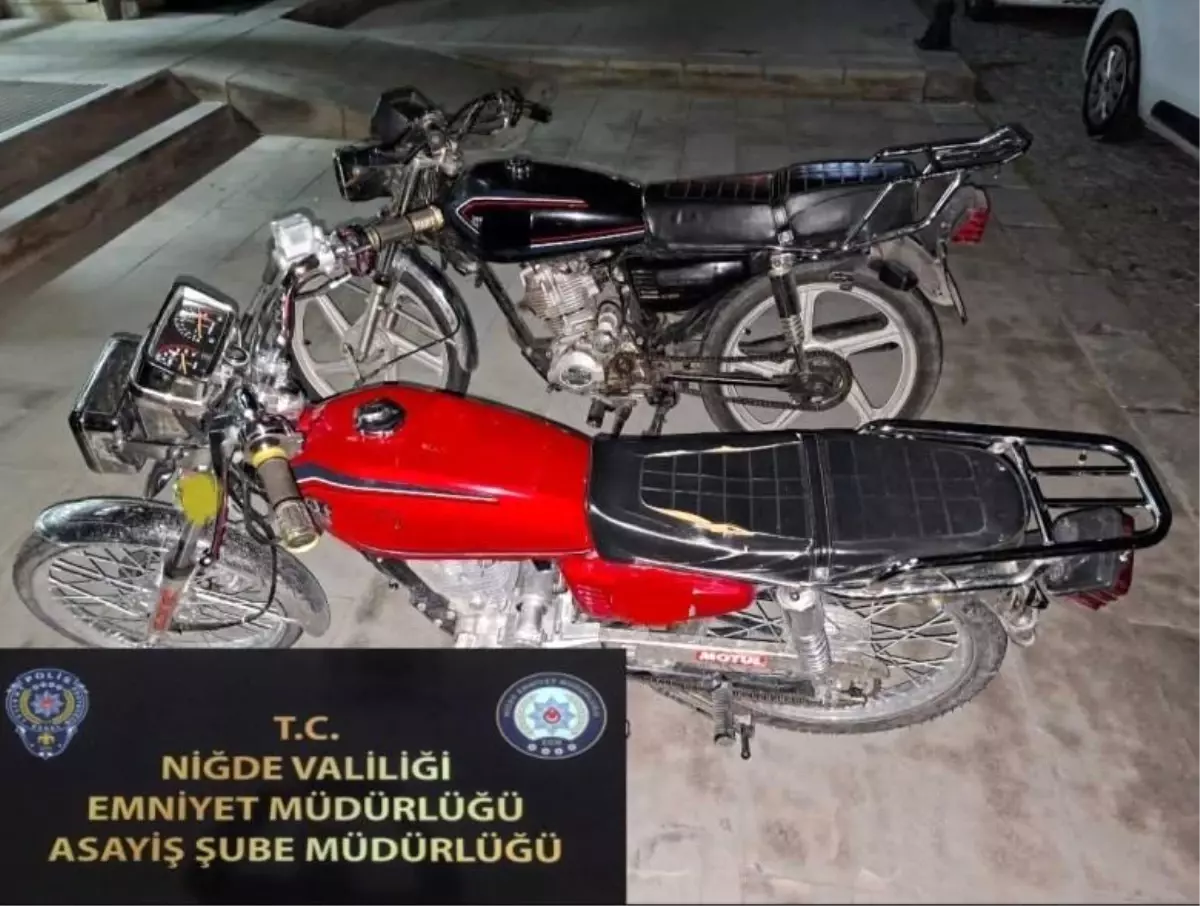 Niğde\'de Motosiklet Hırsızları Yakalandı