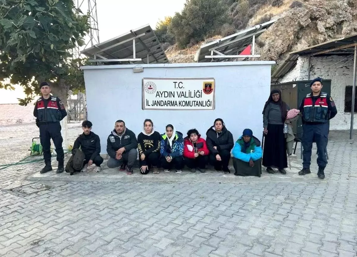 Aydın\'da 8 Düzensiz Göçmen Yakalandı
